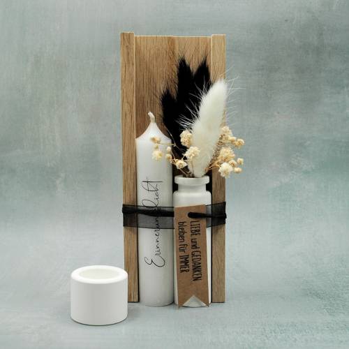 Edles Trauergeschenk – Handgefertigte Trauerbox mit Trauerkerze, Trostlicht & Kondolenzgeschenk