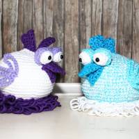 Eierwärmer, Ei-Hocker - Hühner - Häkelanleitung Bild 4