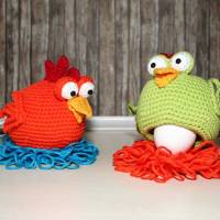 Eierwärmer, Ei-Hocker - Hühner - Häkelanleitung Bild 6