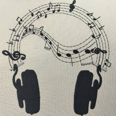 Noten Kopfhörer 13*18cm