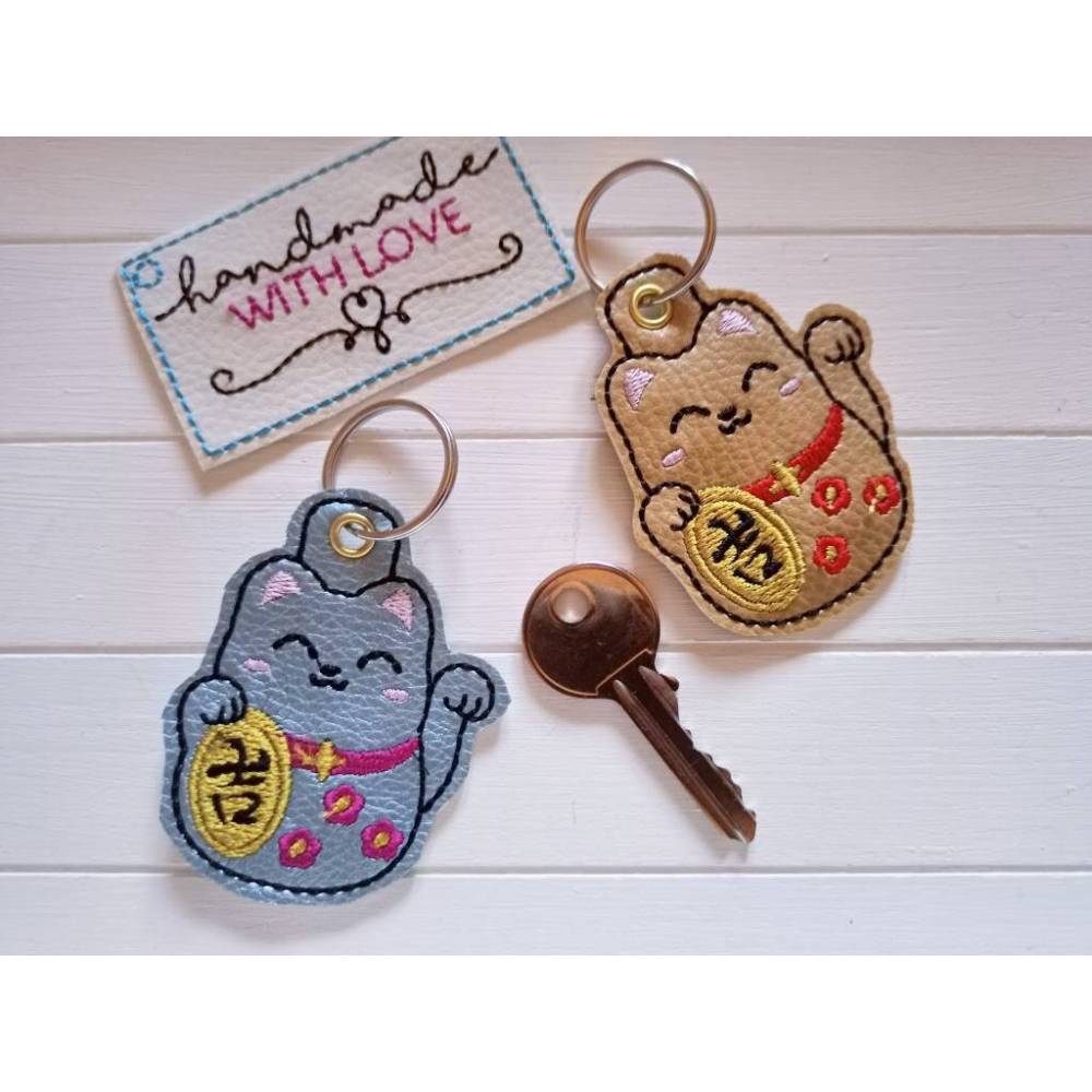 WUSJCOF Bär Schlüsselanhänger 2 Stück - Niedliche PU-Leder Anhänger Braun & Schwarz