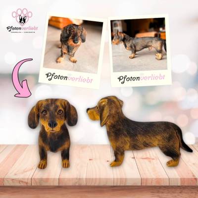 Dein Hund als Hundefigur! 100% liebevolle Handarbeit | Geschenk, Hochzeitstorte Figur, Hunde Tortenfigur