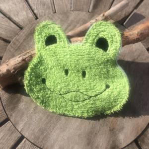SpülPad Frosch Stickdatei ITH 13x18 cm Spüllappen Spültuch Waschlappen Bild 1