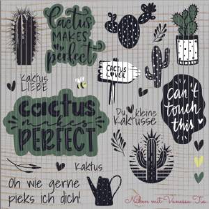 Kakteen Bundle Mit Sprüchen SVG DXF Bild 1