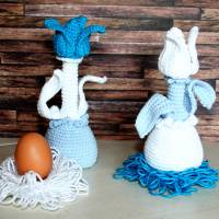 Eierwärmer, Ei-Hocker - Tulpe - Häkelanleitung Bild 10