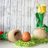 Eierwärmer, Ei-Hocker - Tulpe - Häkelanleitung Bild 3
