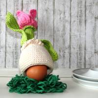 Eierwärmer, Ei-Hocker - Tulpe - Häkelanleitung Bild 5