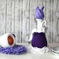 Eierwärmer, Ei-Hocker - Tulpe - Häkelanleitung Bild 6