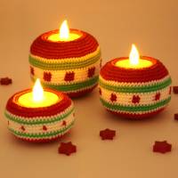 Teelichthalter - Weihnachten - Häkelanleitung Bild 2