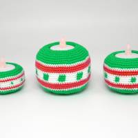 Teelichthalter - Weihnachten - Häkelanleitung Bild 3