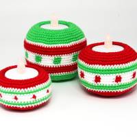 Teelichthalter - Weihnachten - Häkelanleitung Bild 4