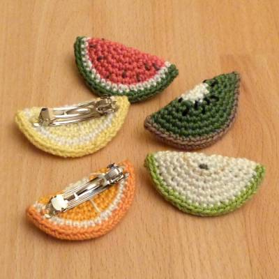 Häkelanleitung Haarspangen 