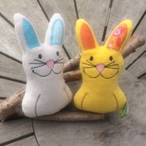 Hase Stickdatei  ITH 13x18 Osterstickdatei Ostern ITH  Hasenliebe Osternest Kleinigkeit Bild 4