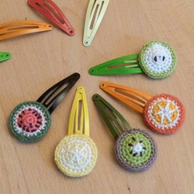 Häkelanleitung Haarspangen 