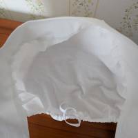 Einfach weiße Baumwollhaube nach historischem Vorbild Bild 7