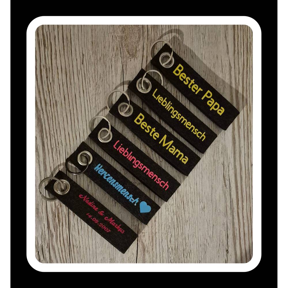 ANKERPUNKT Schlüsselanhänger Set 'Beste Mama & Bester Papa' - Made In Germany