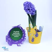 Plotterdatei Ostern – Osterdeko plotten Papier, Ostergeschenk, Übertopf Ostergruß Osternest, Geschenkschachtel Osterhase Bild 6