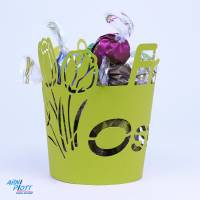 Plotterdatei Ostern – Osterdeko plotten Papier, Ostergeschenk, Übertopf Ostergruß Osternest, Geschenkschachtel Osterhase Bild 9