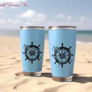 Ein Meer Und Eine Seele Maritim SVG DXF Bild 2