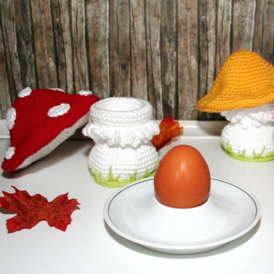 Eierwärmer - Pilz - Häkelanleitung