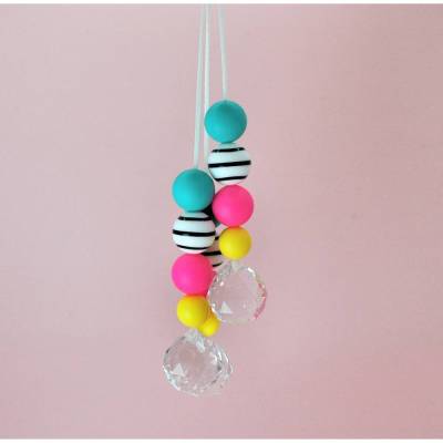 Suncatcher Neon Lichtfänger – Geschenkidee für beste Freundin & Teenager, 2cm Glaskristall