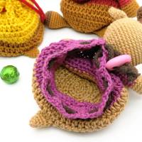 Zugbeutel Rudolf, Rentier - Häkelanleitung Bild 3