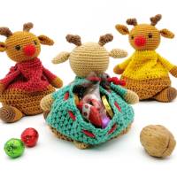 Zugbeutel Rudolf, Rentier - Häkelanleitung Bild 4