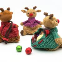 Zugbeutel Rudolf, Rentier - Häkelanleitung Bild 5