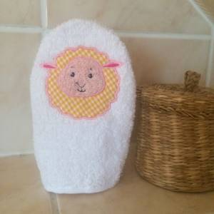 Schaf-Waschlappen Stickdatei  ITH 13x18 Bauernhof Hof Tiere Bild 2