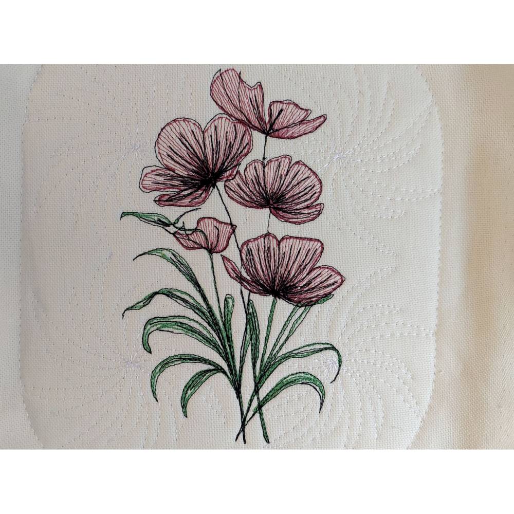 Blumenstrauß Konturen 12-14x18cm Bild 1