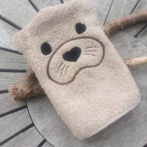 Otter-Waschlappen Stickdatei  ITH 13x18 Waschhandschuh Waschpad Bild 4