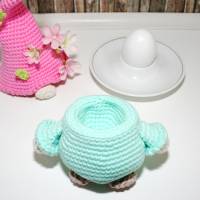 Eierwärmer - Blumen-Wichtel - Häkelanleitung Bild 3