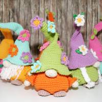 Eierwärmer - Blumen-Wichtel - Häkelanleitung Bild 6