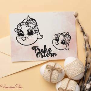 Häschen (mit Sommersprossen) Plotterdatei SVG DXF Bild 1