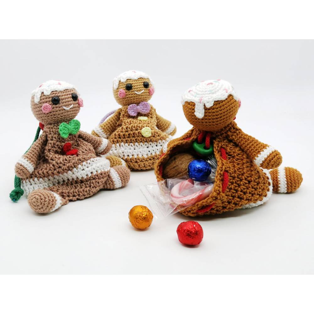 Zugbeutel Lebkuchen - Häkelanleitung Bild 1