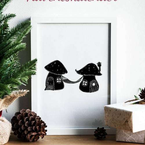 Feenhaus Pilze Plotterdatei SVG DXF