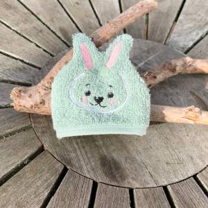 Hasen-Waschlappen Stickdatei 2 ITH 10x10 Waschhandschuh Tierwaschlappen Ostern Frühling Bild 3