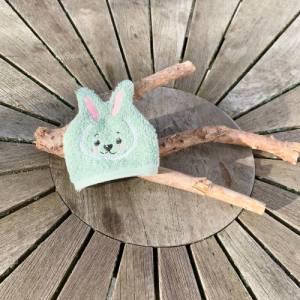 Hasen-Waschlappen Stickdatei 2 ITH 10x10 Waschhandschuh Tierwaschlappen Ostern Frühling Bild 6