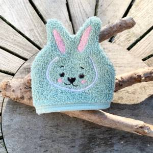 Hasen-Waschlappen Stickdatei 2 ITH 10x10 Waschhandschuh Tierwaschlappen Ostern Frühling Bild 8