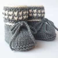 Strickanleitung Babyschuhe Strickschuhe PDF E-Book Stricken Handarbeit Baby perlpatent Bild 2