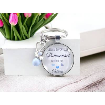Schlüsselanhänger personalisiert | Dieser megacoole Patenonkel gehört zu