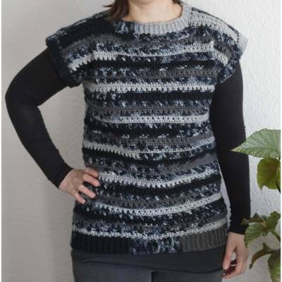 Häkelanleitung für einen einzigartigen Pullunder...