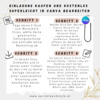 Digitale Einladungskarte, Einladung Kindergeburtstag mit Foto Regenbogen personalisierbare E-Card WhatsApp, Einladung Bild 2