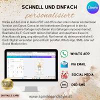 Digitale Einladungskarte, Einladung Kindergeburtstag mit Foto Regenbogen personalisierbare E-Card WhatsApp, Einladung Bild 6