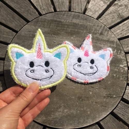 Abschminkpad Einhorn Stickdatei ITH 10x10 cm Waschpad Pad Abschminkpads