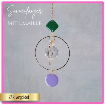 Moderner Sonnenfänger in trendigen Farben – coole Hängedekoration als Geschenk für die beste Freundin