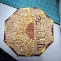 Stickdatei - Be Kind - Sonnenblume - Frühling - Spruch - 2 Größen Bild 6