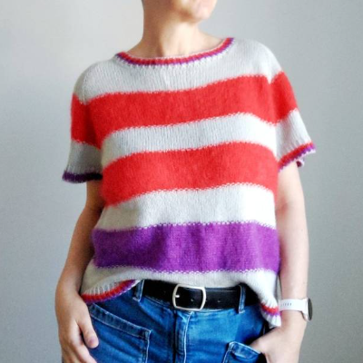 Malika Shirt und/oder Sweater als RVO stricken