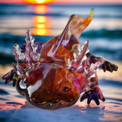 Axolotl aus Epoxidharz