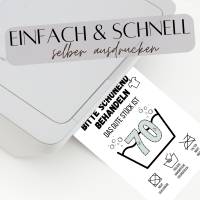 Geldgeschenk 70. Geburtstag zum selbst ausdrucken | Last Minute Geschenk Waschanleitung Bild 3